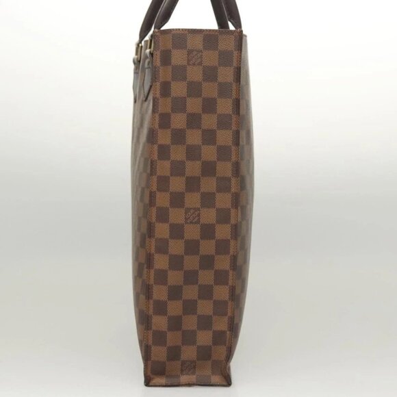 LOUIS VUITTON Damier Ebene Sac Plat Hand Bag N51140 LV Auth 118710 - Picture 6 of 16